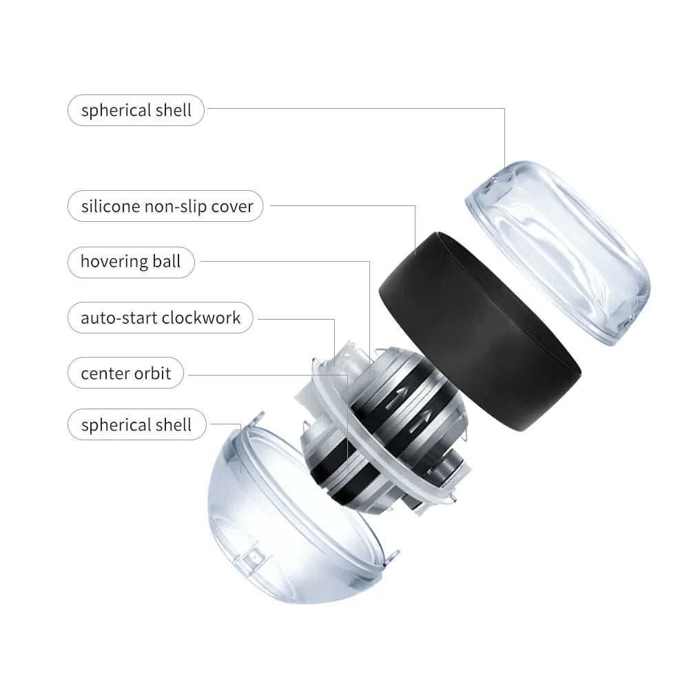 Gyro Wrist Trainer Ball for Grip Strength, Endurance & Forearm Power